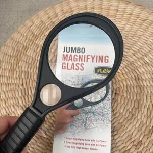 Jumbo Magnifying Glass with 3X and 8X Magnification